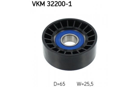 Deflection/Guide Pulley, v-ribbed belt VKM 32200-1 SKF