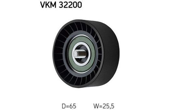 Deflection/Guide Pulley, v-ribbed belt VKM 32200 SKF