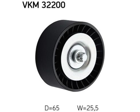 Deflection/Guide Pulley, v-ribbed belt VKM 32200 SKF, Image 2