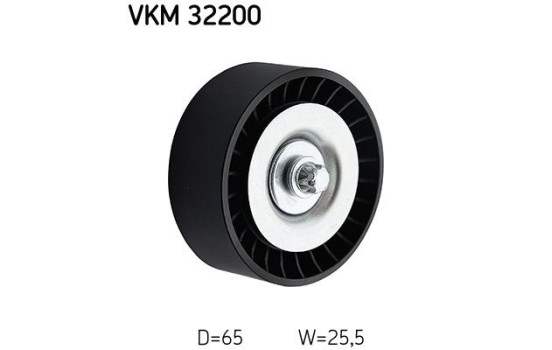 Deflection/Guide Pulley, v-ribbed belt VKM 32200 SKF, Image 2