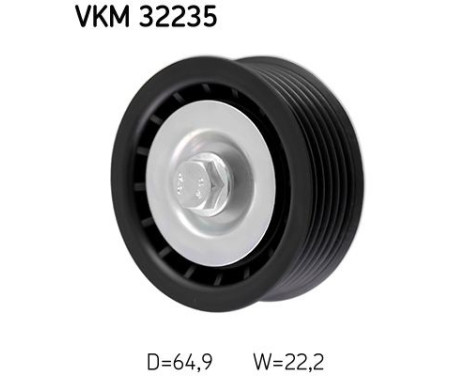Deflection/Guide Pulley, v-ribbed belt VKM 32235 SKF, Image 2
