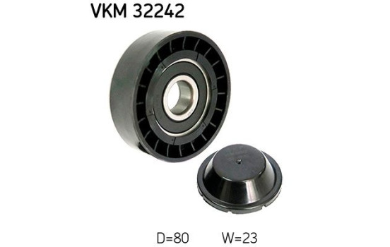 Deflection/Guide Pulley, v-ribbed belt VKM 32242 SKF