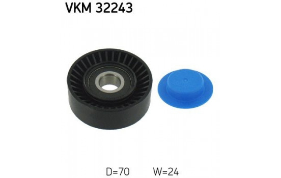 Deflection/Guide Pulley, v-ribbed belt VKM 32243 SKF