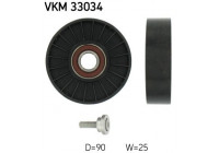 Deflection/Guide Pulley, v-ribbed belt VKM 33034 SKF
