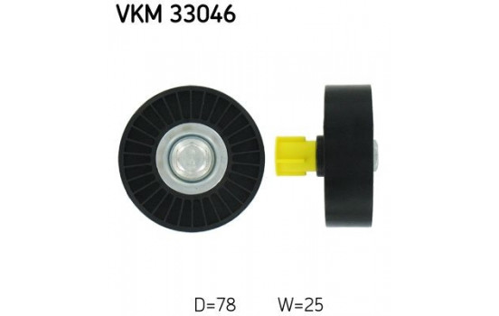 Deflection/Guide Pulley, v-ribbed belt VKM 33046 SKF