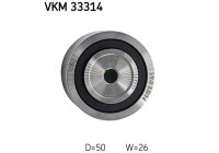 Deflection/Guide Pulley, v-ribbed belt VKM 33314 SKF