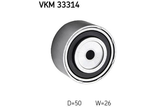 Deflection/Guide Pulley, v-ribbed belt VKM 33314 SKF, Image 2