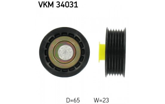 Deflection/Guide Pulley, v-ribbed belt VKM 34031 SKF