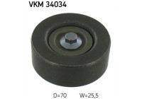 Deflection/Guide Pulley, v-ribbed belt VKM 34034 SKF