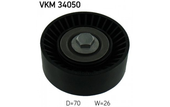 Deflection/Guide Pulley, v-ribbed belt VKM 34050 SKF