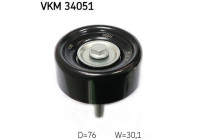 Deflection/Guide Pulley, v-ribbed belt VKM 34051 SKF