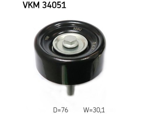 Deflection/Guide Pulley, v-ribbed belt VKM 34051 SKF