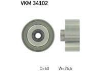 Deflection/Guide Pulley, v-ribbed belt VKM 34102 SKF
