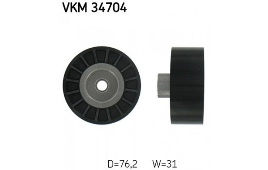 Deflection/Guide Pulley, v-ribbed belt VKM 34704 SKF