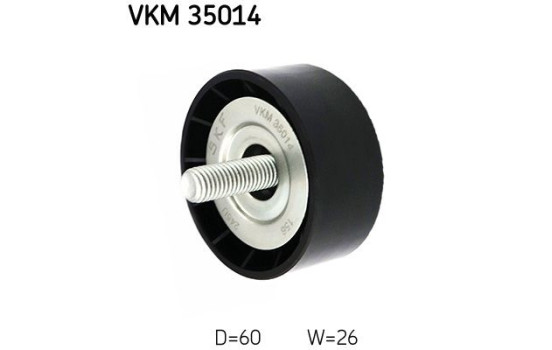 Deflection/Guide Pulley, v-ribbed belt VKM 35014 SKF