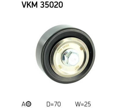 Deflection/Guide Pulley, v-ribbed belt VKM 35020 SKF, Image 2