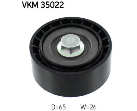 Deflection/Guide Pulley, v-ribbed belt VKM 35022 SKF