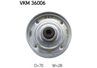 Deflection/Guide Pulley, v-ribbed belt VKM 36006 SKF