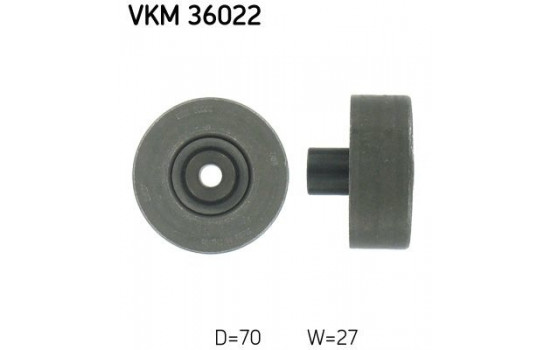 Deflection/Guide Pulley, v-ribbed belt VKM 36022 SKF