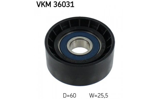 Deflection/Guide Pulley, v-ribbed belt VKM 36031 SKF
