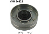 Deflection/Guide Pulley, v-ribbed belt VKM 36122 SKF