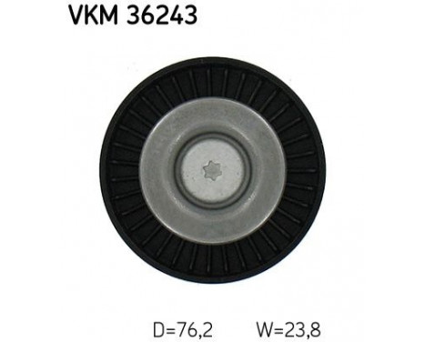 Deflection/Guide Pulley, v-ribbed belt VKM 36243 SKF, Image 2