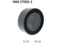Deflection/Guide Pulley, v-ribbed belt VKM 37050-1 SKF