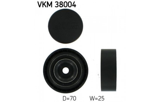 Deflection/Guide Pulley, v-ribbed belt VKM 38004 SKF