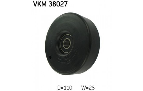 Deflection/Guide Pulley, v-ribbed belt VKM 38027 SKF