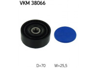 Deflection/Guide Pulley, v-ribbed belt VKM 38066 SKF