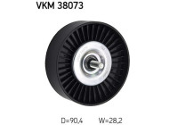 Deflection/Guide Pulley, v-ribbed belt VKM 38073 SKF