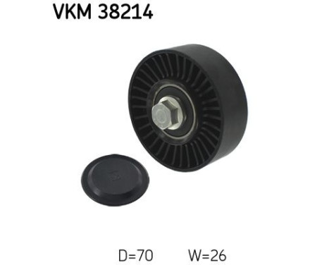 Deflection/Guide Pulley, v-ribbed belt VKM 38214 SKF