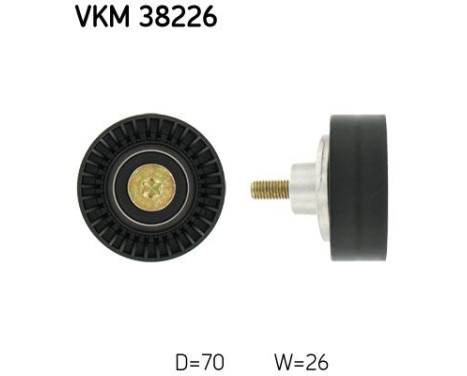 Deflection/Guide Pulley, v-ribbed belt VKM 38226 SKF