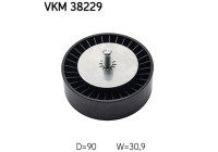 Deflection/Guide Pulley, v-ribbed belt VKM 38229 SKF