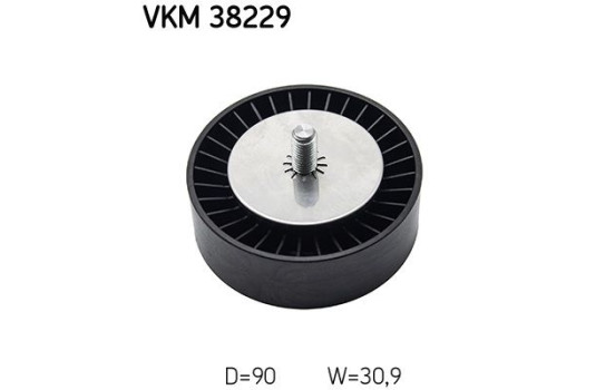 Deflection/Guide Pulley, v-ribbed belt VKM 38229 SKF