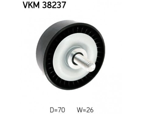 Deflection/Guide Pulley, v-ribbed belt VKM 38237 SKF, Image 2