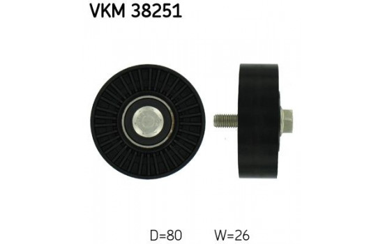 Deflection/Guide Pulley, v-ribbed belt VKM 38251 SKF