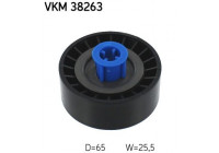 Deflection/Guide Pulley, v-ribbed belt VKM 38263 SKF