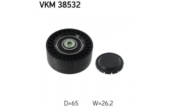 Deflection/Guide Pulley, v-ribbed belt VKM 38532 SKF