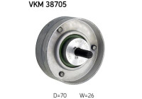 Deflection/Guide Pulley, v-ribbed belt VKM 38705 SKF
