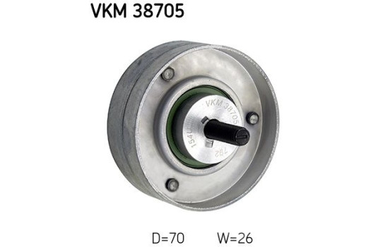 Deflection/Guide Pulley, v-ribbed belt VKM 38705 SKF