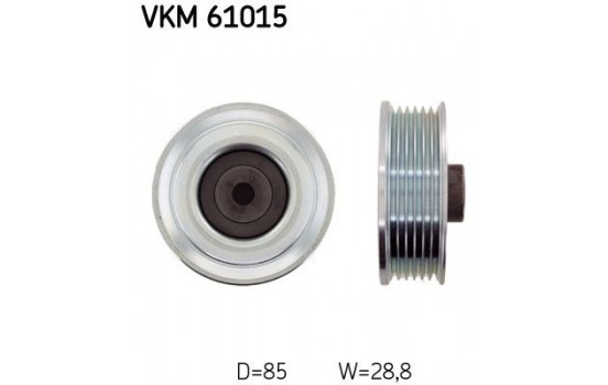 Deflection/Guide Pulley, v-ribbed belt VKM 61015 SKF