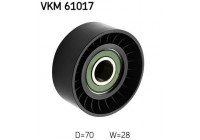 Deflection/Guide Pulley, v-ribbed belt VKM 61017 SKF
