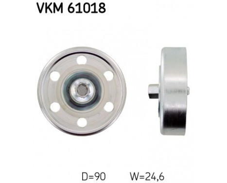 Deflection/Guide Pulley, v-ribbed belt VKM 61018 SKF