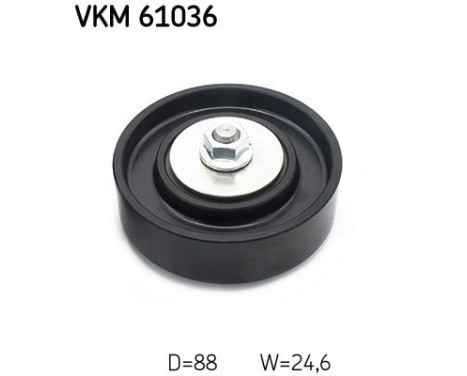 Deflection/Guide Pulley, v-ribbed belt VKM 61036 SKF