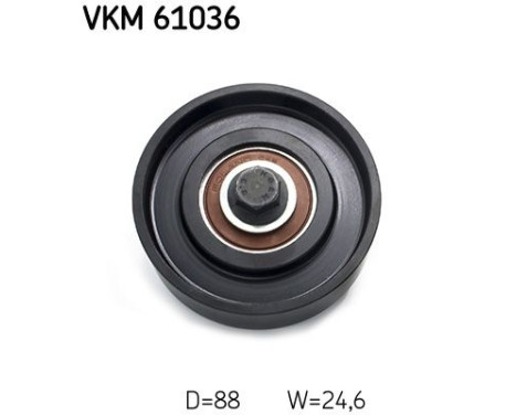 Deflection/Guide Pulley, v-ribbed belt VKM 61036 SKF, Image 2
