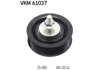 Deflection/Guide Pulley, v-ribbed belt VKM 61037 SKF