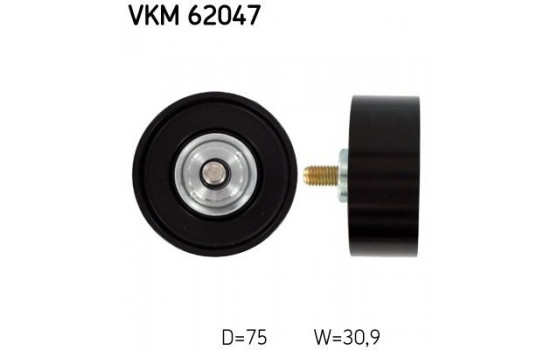 Deflection/Guide Pulley, v-ribbed belt VKM 62047 SKF