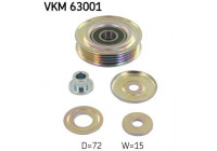 Deflection/Guide Pulley, v-ribbed belt VKM 63001 SKF
