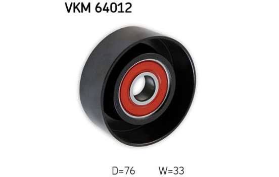 Deflection/Guide Pulley, v-ribbed belt VKM 64012 SKF, Image 2
